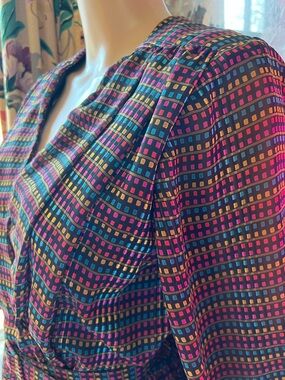 Vintage Susan J Semi Sheer Midi Flowy Summer Dress